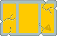 Wide side rectangle explosive